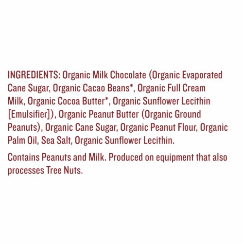 Justin's Organic Mini Milk Chocolate Peanut Butter Cups Bag 4.7 oz Perspective: left