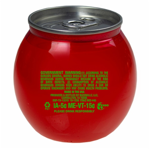 BuzzBallz Cocktails Watermelon Smash Ready to Drink Cocktail Single Can Perspective: left