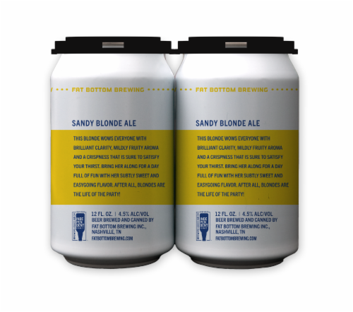 Fat Bottom Sandy Blonde Ale Perspective: left