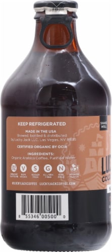 Lucky Jack Old School Nitro Cold Brew Coffee Perspective: left