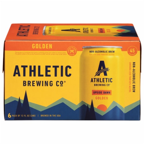 Athletic Brewing Co Non-Alcoholic Upside Dawn Golden 6-Pack Perspective: left