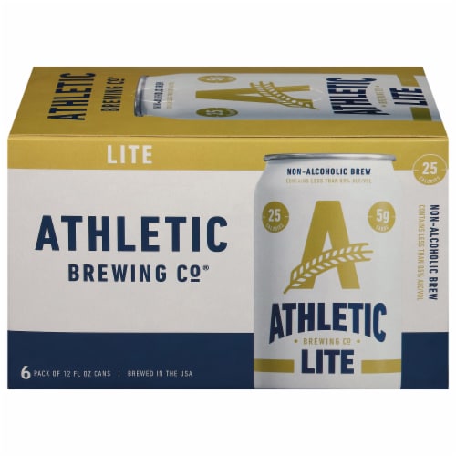 Athletic Brewing Co Non-Alcoholic Lite 6-Pack Perspective: left