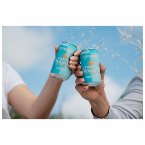 Karbach Brewing Company Tasty Waves Summer Ale Perspective: left