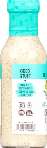 Tessemae's Organic Creamy Ranch Dressing Perspective: left