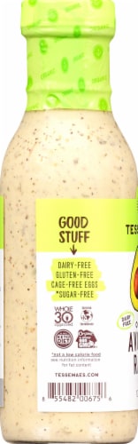 Tessemae's Organic Avocado Ranch Dressing Perspective: left