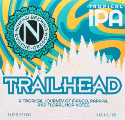 Ninkasi Brewing Company® Trailhead Tropical IPA Perspective: left
