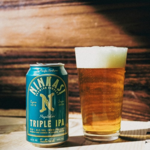 Ninkasi® Brewing Company Triple IPA Craft Beer 6 cans / 12 fl oz Perspective: left