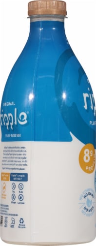 Ripple® Original Dairy-Free Pea Milk Perspective: left