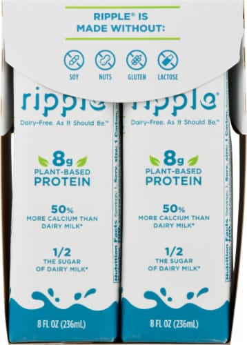 Ripple® Dairy-Free Original Milk Perspective: left