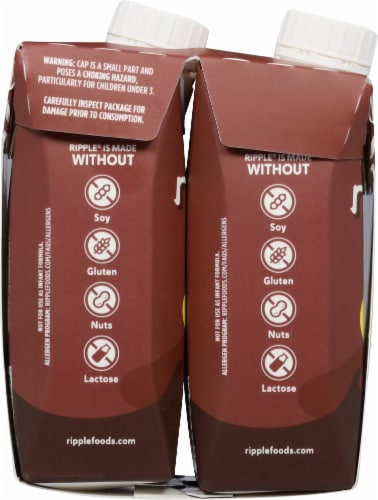 Ripple® Kids Chocolate Plant Based Milk Perspective: left