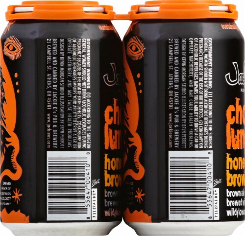 Jackie O's Pub & Brewery Chomo-lungma Honey Nut Brown Ale Perspective: left