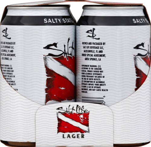 Salt Life Salty State of Mind Lager Craft Beer Perspective: left