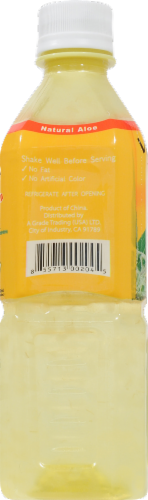 Viloe Mango Flavored Aloe Vera Juice Drink Perspective: left