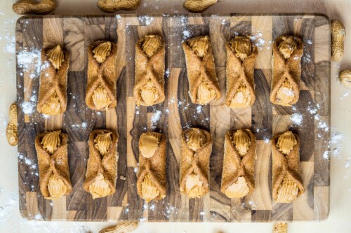 Peanut Butter Cannolis - 12 Pack Perspective: left