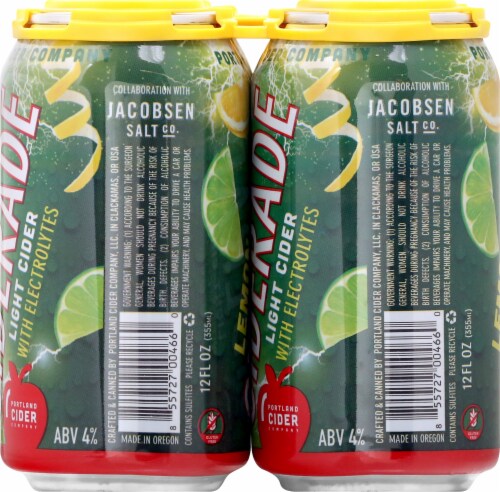 Portland CIder Lemon-Lime Ciderade Perspective: left