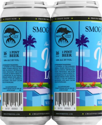 Smog City Brewing Co. From LA Wit Love White Ale Perspective: left