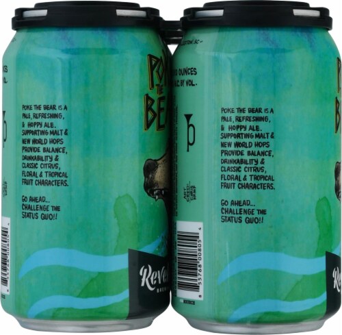 Revelry Brewing Co Poke The Bear American Pale Ale Perspective: left
