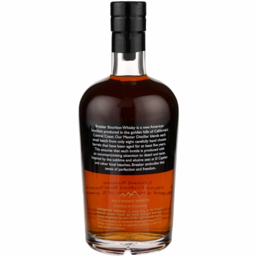 Breaker Limited Release California Bourbon Whiskey Perspective: left