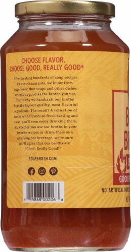 Zoup! Good Really Good® Spicy Chicken Bone Broth Perspective: left