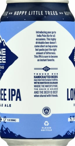 Lone Tree Brewing Co IPA Beer Perspective: left
