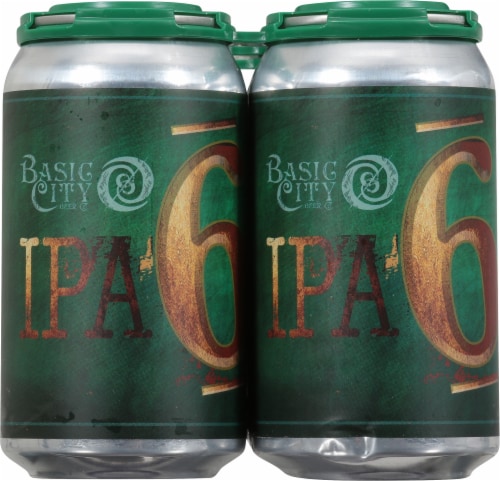 Basic City Beer Co. IPA Beer Perspective: left