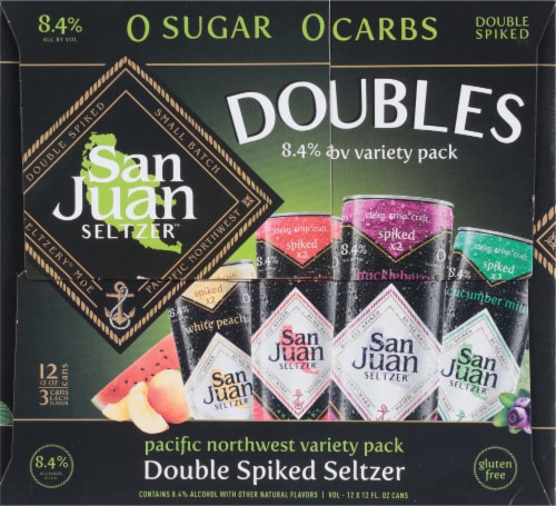 San Juan Seltzer Double Spiked Variety Pack Perspective: left