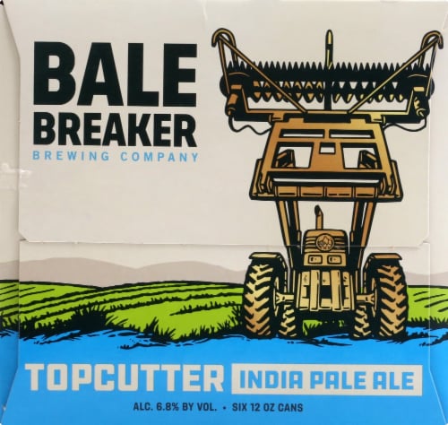 Bale Breaker Brewing Co. Topcutter IPA Beer Perspective: left