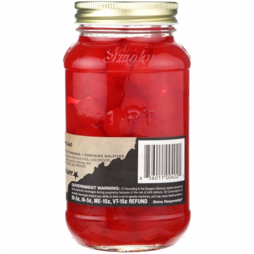 Ole Smoky Cherries Moonshine Cherry Tennessee Whiskey Perspective: left