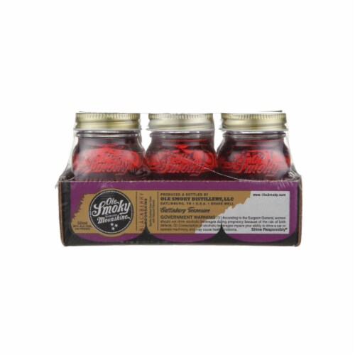 Ole Smoky Blackberry Moonshine Tennessee Whiskey Perspective: left