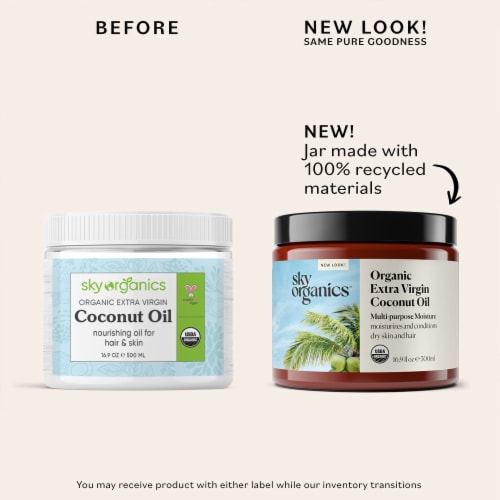 Sky Organics™ Organic Extra Virgin Coconut Oil Perspective: left