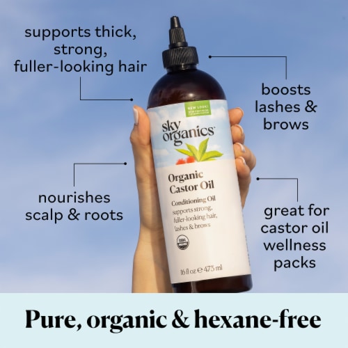 Sky Organics™ Organic Castor Oil Perspective: left