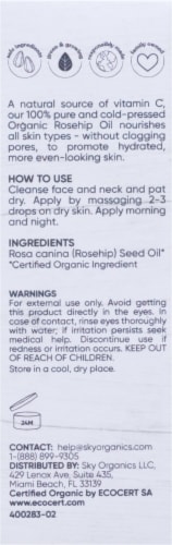 Sky Organics™ Rosehip Oil Perspective: left