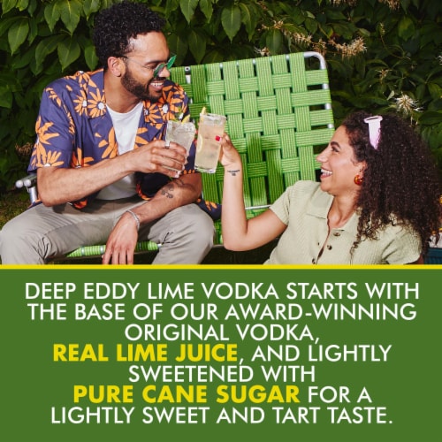 Deep Eddy Lime Flavored Vodka Perspective: left