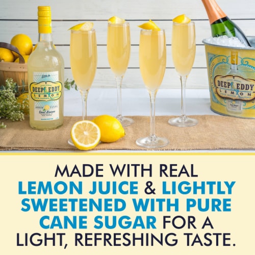 Deep Eddy Lemon Flavored Vodka Perspective: left
