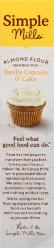 Simple Mills Gluten Free Vanilla Cupcake & Cake Almond Flour Baking Mix Perspective: left