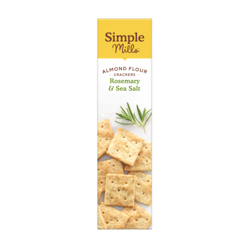 Simple Mills® Rosemary & Sea Salt Almond Flour Crackers Perspective: left