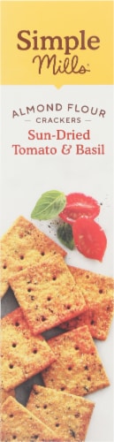 Simple Mills® Sun-Dried Tomato & Basil Almond Flour Crackers Perspective: left