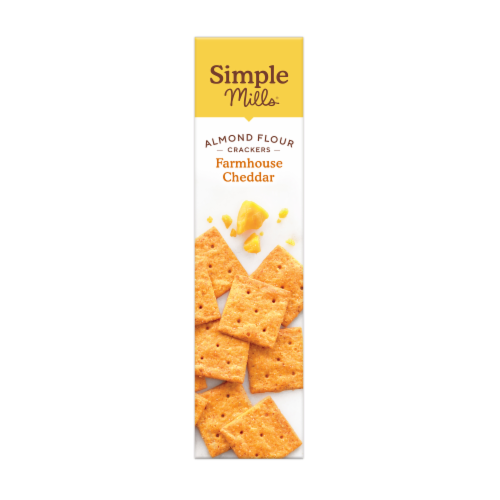 Simple Mills® Farmhouse Cheddar Almond Flour Crackers Perspective: left