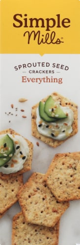Simple Mills® Everything Sprouted Seed Crackers Perspective: left