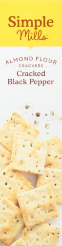 Simple Mills® Cracked Black Pepper Almond Flour Crackers Perspective: left