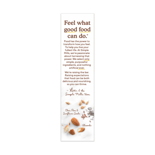 Simple Mills® Dark Chocolate Almond Soft Baked Almond Flour Bars Perspective: left