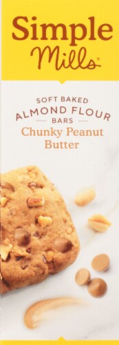 Simple Mills® Chunky Peanut Butter Almond Flour Bars Perspective: left
