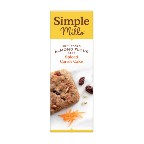 Simple Mills® Soft Baked Spiced Carrot Cake Almond Flour Bars Perspective: left
