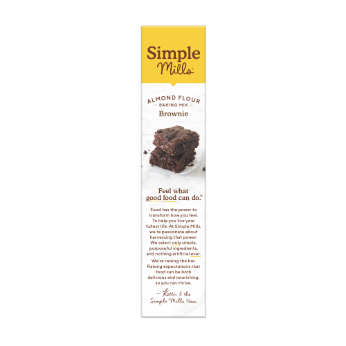Simple Mills® Almond Flour Brownie Baking Mix Perspective: left
