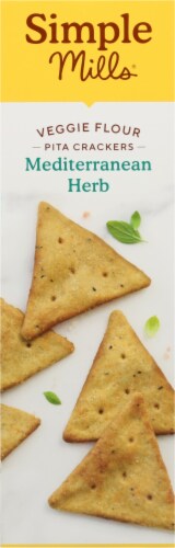 Simple Mills® Mediterranean Herb Veggie Pita Crackers Perspective: left