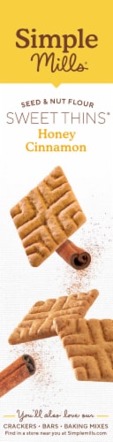Simple Mills® Seed & Nut Flour Honey Cinnamon Sweet Thins® Cookies Perspective: left