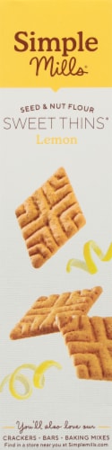 Simple Mills® Sweet Thins® Lemon Seed & Nut Flour Cookies Perspective: left