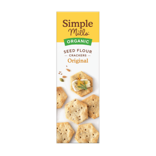 Simple Mills Original Organic Seed Crackers Perspective: left