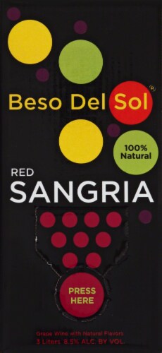 Beso Del Sol® Red Sangria Red Wine Perspective: left