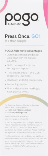 Pogo® Automatic® Blood Glucose Monitoring System Perspective: left